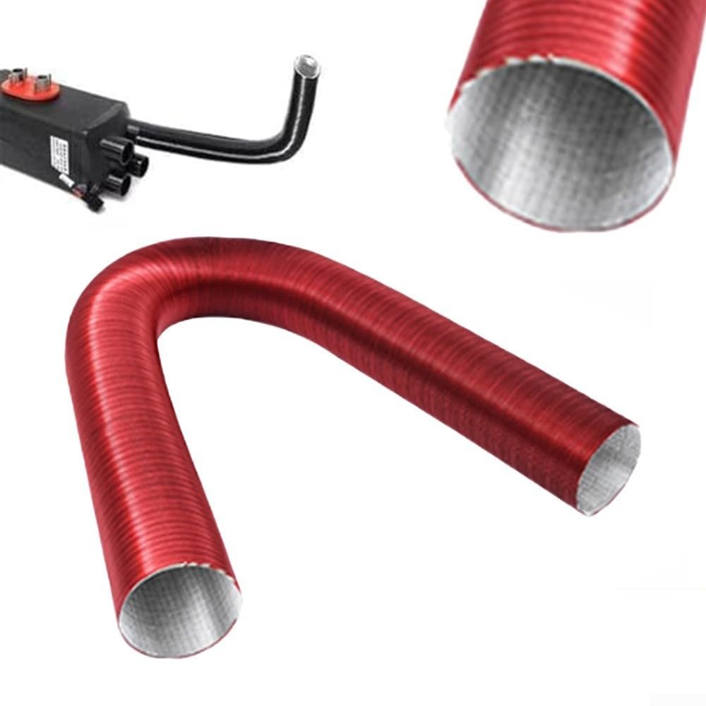 Heavy-Duty Aluminum Exhaust Hose for Efficient Heating, 75 mm Diameter, Flame-Resistant Design (80 cm)