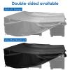 ZXBNNN Garden Furniture Cover, 190 x 110 x 90 cm, 600D Oxford Table and Seating Set Cover view 2