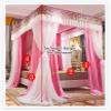 Luxurious Double-Layer Princess Bed Canopy with Net Curtains, Freestanding, Blackout Canopy for King-Size Bed with Frame view 4