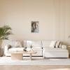 A.S. Création Modern Faces and Shapes Canvas Wall Art – Beige and Gray, 40 x 60 cm – DD133132 view 3