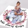 Personalized Horse Lover Blanket with Name, “Just a Girl Who Loves Horses” view 4