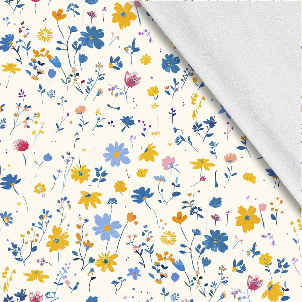 HEKO PANELS Softshell Fabric by the Meter, Small Flowers, 5 m, 150 × 500 cm