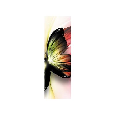 NHJSDLLMNZ 3D Black and Gold Self-Adhesive Refrigerator Door Sticker, 60 × 273 cm (60 × 150 cm)