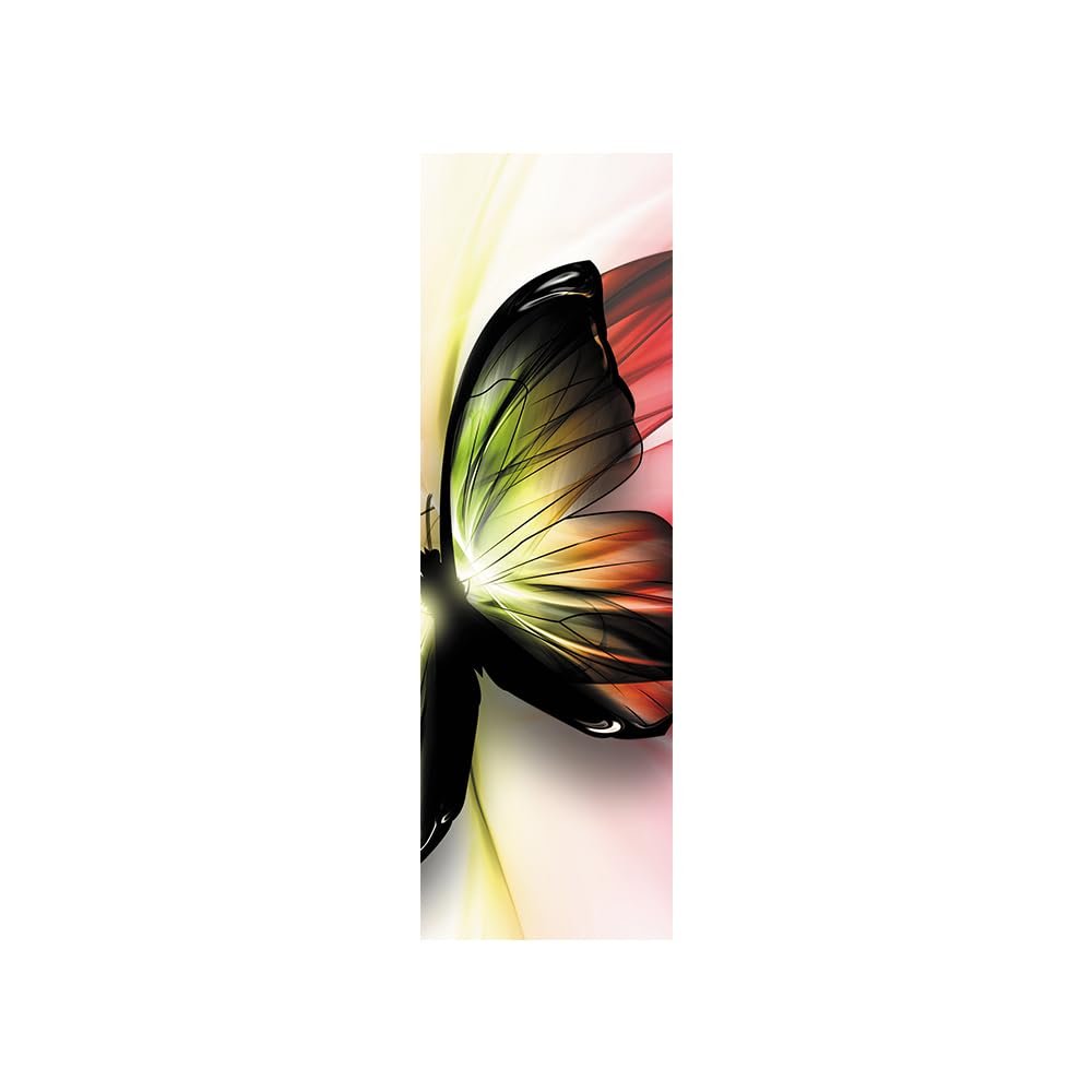NHJSDLLMNZ 3D Black and Gold Self-Adhesive Refrigerator Door Sticker, 60 × 273 cm (60 × 150 cm)