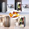NHJSDLLMNZ 3D Black and Gold Self-Adhesive Refrigerator Door Sticker, 60 × 273 cm (60 × 150 cm) view 4