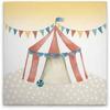 A.S. Création Canvas Print Circus Tent for Children's Room - Colorful, Beige Wall Art - 40 x 40 cm - DD129388 view 1