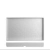 H&H Set of 3 Rectangular White Melamine Plates, 36 x 25 x 2.5 cm view 2