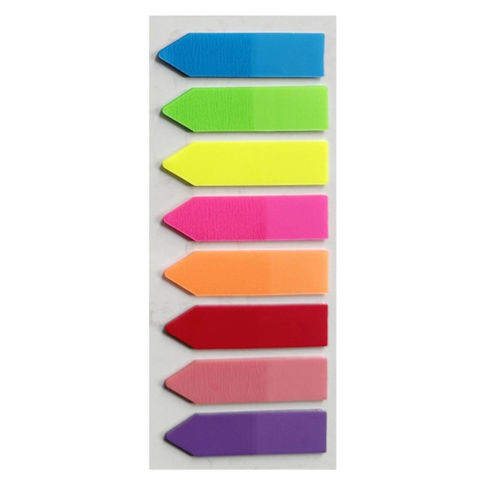 Book Tabs and Adhesive Bookmark Strips in 8 Colors