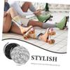 Hockey Skate Laces, 2 Pairs, 213 cm, Polyester, Black and White view 4