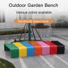 Yqyc Outdoor Garden Bench, Steel Frame, Backless, 400 kg Capacity, Gray, 150 cm/59 in view 3