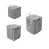 TDLROKRL Foldable Houndstooth Storage Bags with Handles, 3-Piece Set view 1