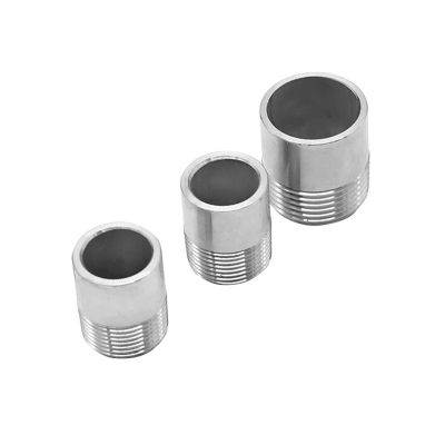 1pc 1/8", 1/4", 3/8", 1/2", 3/4", 1"–2" BSPT Male × Butt-Weld Nipple, 201/304/316 Stainless Steel Pipe Fitting Connector, Water (SS201, 2-1/2")