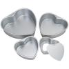 LepoHome Heart-Shaped Cake Pan Set, 15.2, 20.3 & 25.4 cm Aluminum view 1