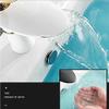 Bathroom Sink Waterfall Faucet, Gold-White Single-Handle Mixer view 2