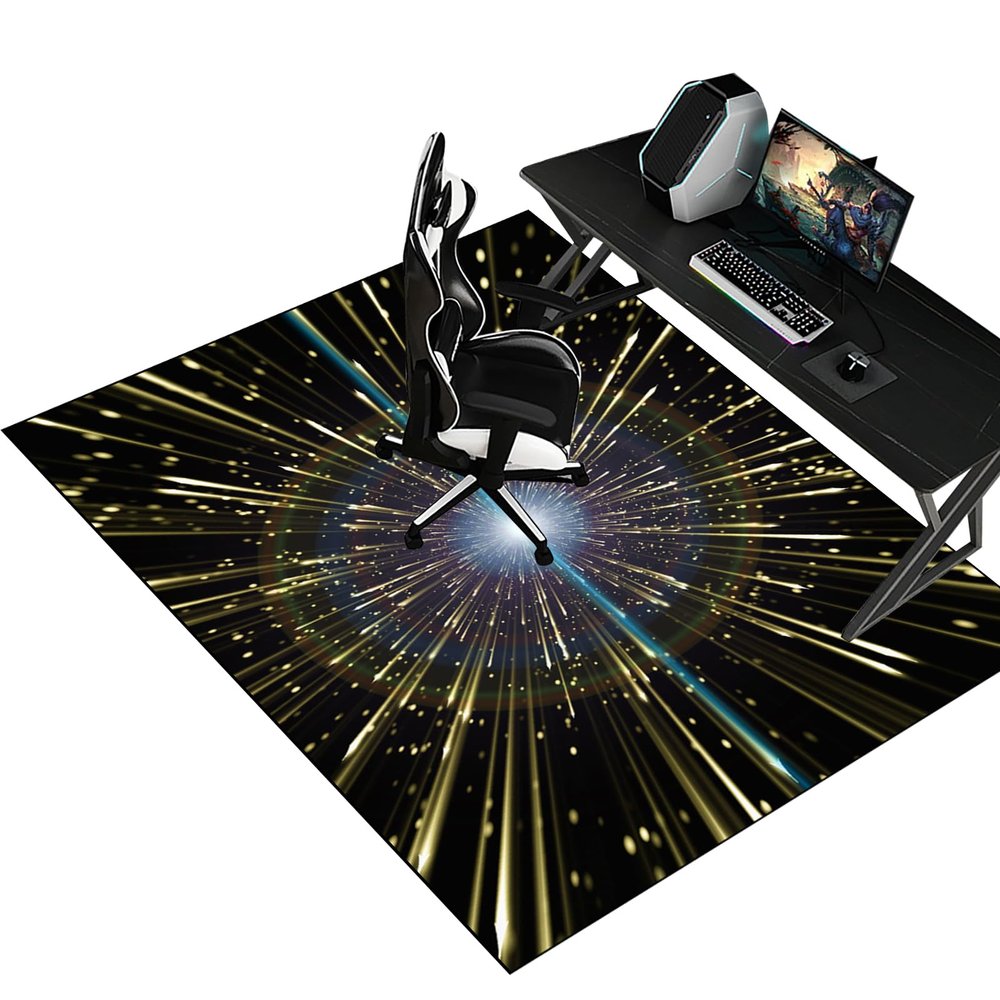 Gaming Office Chair Floor Mat, 70 x 90 cm, Scratch-Resistant Floor Protection for Hardwood Floors and Carpets