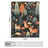 Soft Flannel Throw Blanket, Animals and Woodland, 152.4 x 203.2 cm view 2