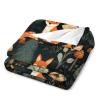 Soft Flannel Throw Blanket, Animals and Woodland, 152.4 x 203.2 cm view 3