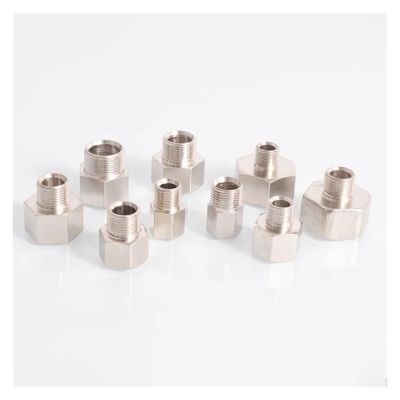 BYLSAGWHT 1pc Female-to-Male Threaded Brass Pipe Fitting Adapter, M14x1.5 Female to M10x1 Male