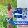 Portable Heavy-Duty Garden Hose Reel with Flexible 25 m Rubber Hose view 2