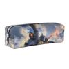 BNVSADC Printed Leather Pencil Case with Steam Train Design view 1