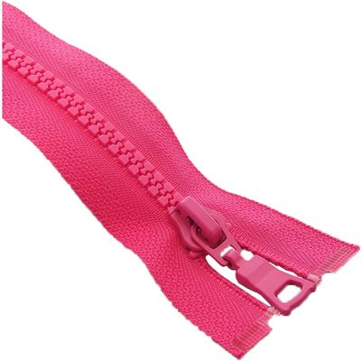 Two-Way Zipper for Jackets, Open/Closed-End, Auto-Locking, Colorful Plastic, 1 Piece, Size 5, 15/20/25 cm