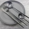 WYRMB Flatware Set, 5/20/30/40/50/60 Pieces, Stainless Steel, Matte Finish, Pink Silver, 12 Sets/60 Pieces view 3