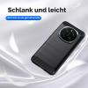 NATBOK Case for Honor Magic 7 Pro 5G, Soft TPU, Carbon Fiber Design, Black view 3