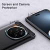 NATBOK Case for Honor Magic 7 Pro 5G, Soft TPU, Carbon Fiber Design, Black view 4