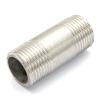 3/8" Equal Male-Thread Barrel Nipple, 304 Stainless Steel Pipe Fitting Connector for Water, Oil, and Air view 1