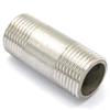 3/8" Equal Male-Thread Barrel Nipple, 304 Stainless Steel Pipe Fitting Connector for Water, Oil, and Air view 3