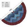 Christmas Tree Skirt, Gradient Blue Denim Print view 4