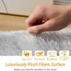 XUEDNGM Faux Fur Shaggy Rug 130 x 290 cm, Washable up to 30°C, Soft, Non-Slip, Khaki view 4