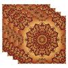LVTISEE Hippie Bohemian Mandala Square Placemats, 1 Piece, Heat-Resistant, Stain-Resistant, 12 x 12 in view 1