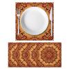 LVTISEE Hippie Bohemian Mandala Square Placemats, 1 Piece, Heat-Resistant, Stain-Resistant, 12 x 12 in view 2