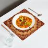 LVTISEE Hippie Bohemian Mandala Square Placemats, 1 Piece, Heat-Resistant, Stain-Resistant, 12 x 12 in view 3