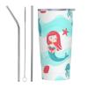 ZORIN Dolphin Tumbler, 590 ml, Stainless Steel, Vacuum-Insulated, with Lid and Straw, Double-Wall, Shatter-Resistant, Coffee Travel Mug, Birthday Gift for Women and Men view 1