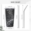 ZORIN Elephant Tumbler with Glowing Star, 590 ml, Double-Wall Vacuum-Insulated Stainless Steel Travel Mug with Lid and Straw, Shatter-Resistant, Birthday Gift for Women view 2