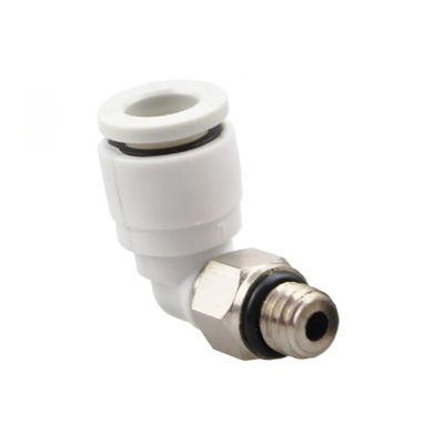 DLZHZDIH M3 M4 M5 M8 1/8" 1/4" Male × 3, 4, 6 mm Tube 90° Brass Pneumatic Push-In Elbow Fittings for Air Compressors ZOUCUNXIYIN (4-M4)