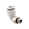 DLZHZDIH M3 M4 M5 M8 1/8" 1/4" Male × 3, 4, 6 mm Tube 90° Brass Pneumatic Push-In Elbow Fittings for Air Compressors ZOUCUNXIYIN (4-M4) view 1