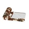 Red and White Cowhide Plush Flannel Fleece Throw Blanket, 40 x 50 in view 3