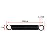 1-Piece Spring Steel Extension Spring with Hooks, 3.5 mm Wire, 23 mm OD, 600 mm Length view 2
