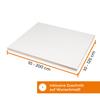 HausFux Multiplex Panel - 1.5" Birch Plywood, Melamine-Resin Coated on Both Sides, Moisture-Resistant Surface, Custom-Made (White, 150 x 110 cm) view 2