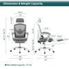 YFWOKSL Ergonomic Mesh Office Chair with Footrest, Adjustable Headrest and 135° Recline view 2