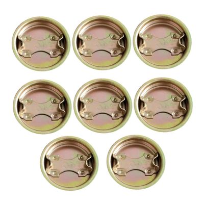 8-Pack Screw-Top Steel Lids for Poly Drums