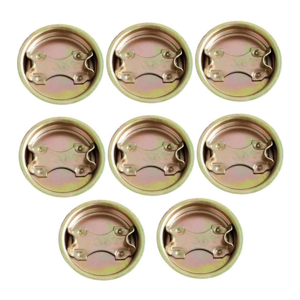 8-Pack Screw-Top Steel Lids for Poly Drums