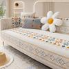 Upgraded Bohemian Couch Cover, Non-Slip Sofa Protector, Cream, 110 × 240 cm view 1