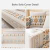 Upgraded Bohemian Couch Cover, Non-Slip Sofa Protector, Cream, 110 × 240 cm view 4