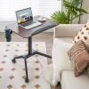 Mobile Height-Adjustable Standing Laptop Desk Converter with Tilting Desktop view 2