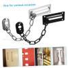 Housoutil 4-Pack Stainless Steel Door Chain Locks, Easy to Install, Difficult to Open from Outside, for Apartments and Bedrooms view 2