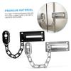 Housoutil 4-Pack Stainless Steel Door Chain Locks, Easy to Install, Difficult to Open from Outside, for Apartments and Bedrooms view 3